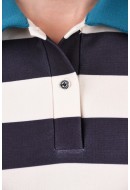 Bluza Dama Jjxx Jxgry Reg Polo Black Stripes Bone White